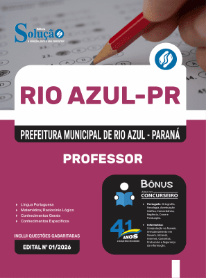 Apostila Prefeitura de Rio Azul-PR 2026 - Professor - Imagem 3