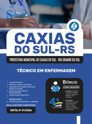 Apostila Prefeitura de Caxias do Sul-RS 2026 - Técnico em Enfermagem - Imagem 3