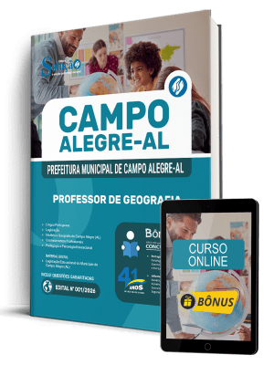 Apostila Prefeitura de Campo Alegre-AL 2026 - Professor de Geografia - Imagem 1