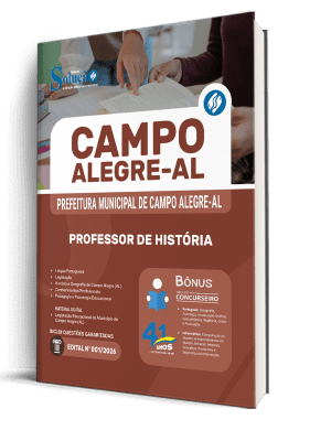 Apostila Prefeitura de Campo Alegre-AL 2026 - Professor de História - Imagem 2