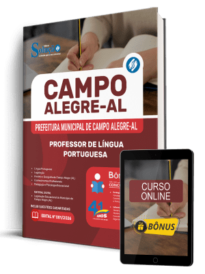 Apostila Prefeitura de Campo Alegre-AL 2026 - Professor de Língua Portuguesa - Imagem 1