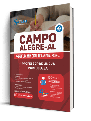 Apostila Prefeitura de Campo Alegre-AL 2026 - Professor de Língua Portuguesa - Imagem 2
