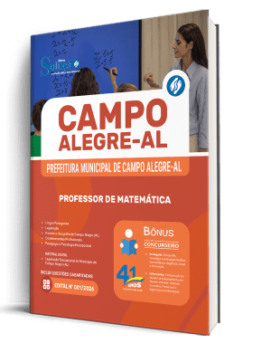 Apostila Prefeitura de Campo Alegre-AL 2026 - Professor de Matemática - Imagem 2