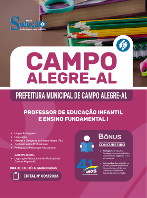 Apostila Prefeitura de Campo Alegre-AL 2026 - Professor de Educação Infantil e Ensino Fundamental I - Imagem 3