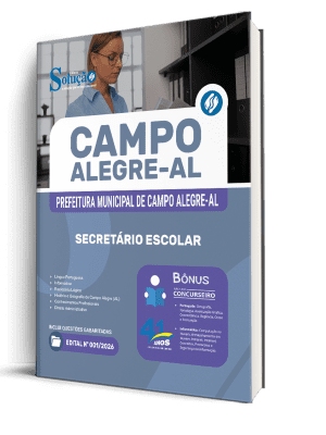 Apostila Prefeitura de Campo Alegre-AL 2026 - Secretário Escolar - Imagem 2