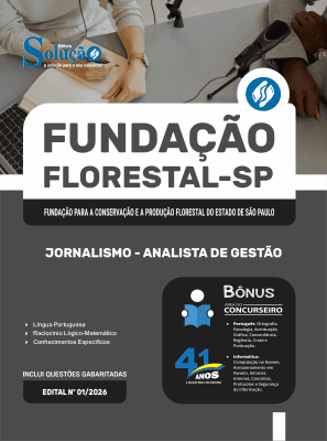 Apostila Fundação Florestal 2026 - Analista de Gestão - Jornalismo - Imagem 3