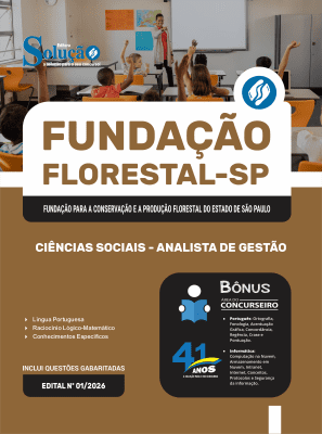 Apostila Fundação Florestal 2026 - Analista Ambiental - Ciências Sociais - Imagem 3