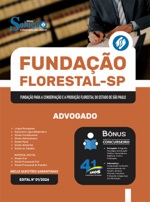 Apostila Fundação Florestal 2026 - Advogado - Imagem 3