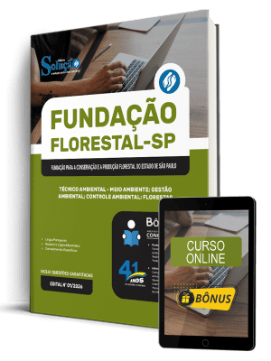 Apostila Fundação Florestal 2026 - Técnico Ambiental - Meio Ambiente, Gestão Ambiental, Controle Ambiental, Florestas - Imagem 1