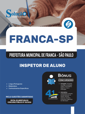 Apostila Prefeitura de Franca-SP 2026 - Inspetor de Aluno - Imagem 3