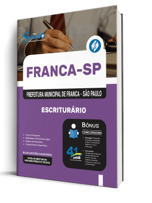 Apostila Prefeitura de Franca-SP 2026 - Escriturário - Imagem 2
