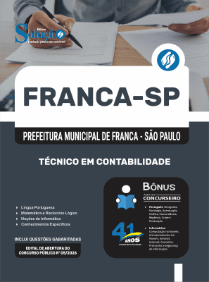 Apostila Prefeitura de Franca-SP 2026 - Técnico em Contabilidade - Imagem 3