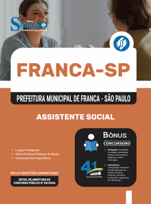 Apostila Prefeitura de Franca-SP 2026 - Assistente Social - Imagem 3