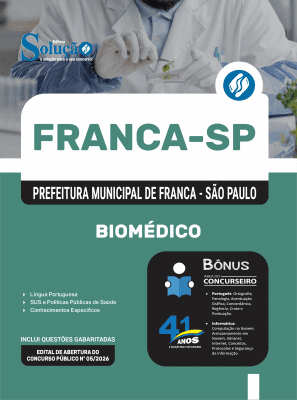 Apostila Prefeitura de Franca-SP 2026 - Biomédico - Imagem 3