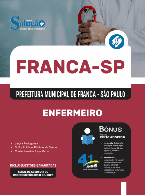 Apostila Prefeitura de Franca-SP 2026 - Enfermeiro - Imagem 3