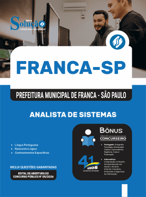 Apostila Prefeitura de Franca-SP 2026 - Analista de Sistemas - Imagem 3