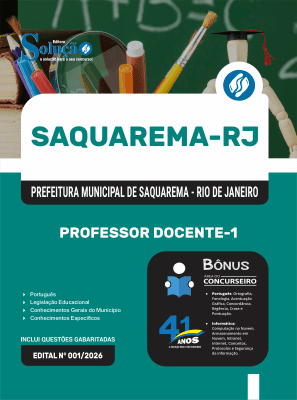 Apostila Prefeitura de Saquarema-RJ 2026 - Professor Docente-1 - Imagem 3