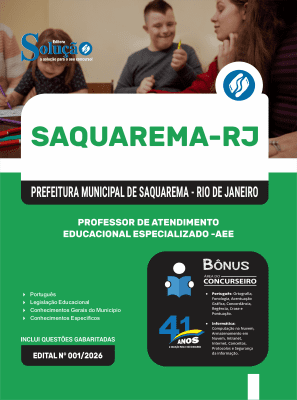 Apostila Prefeitura de Saquarema-RJ 2026 - Professor de Atendimento Educacional Especializado - AEE - Imagem 3