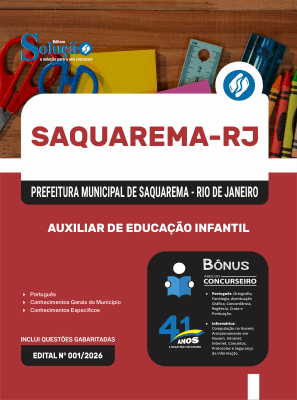 Apostila Prefeitura de Saquarema-RJ 2026 - Auxiliar de Educação Infantil - Imagem 3