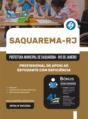 Apostila Prefeitura de Saquarema-RJ 2026 - Profissional de Apoio ao Estudante com Deficiência - Imagem 3