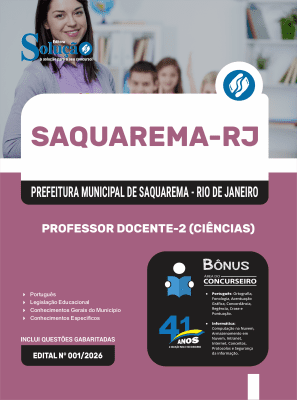 Apostila Prefeitura de Saquarema-RJ 2026 - Professor Docente-2 Ciências - Imagem 3