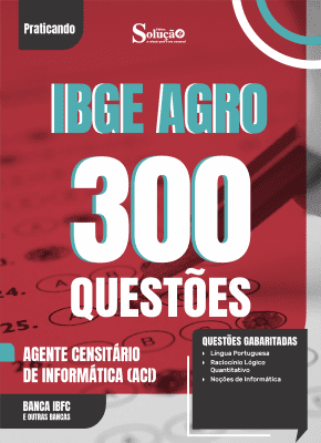 Caderno de Questões IBGE CENSO - Agente Censitário de Informática (ACI) - 300 Questões Gabaritadas - Imagem 2
