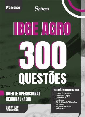 Caderno de Questões IBGE CENSO - Agente Operacional Regional (AOR) - 300 Questões Gabaritadas - Imagem 2