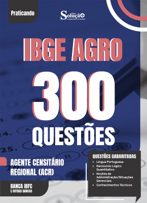 Caderno de Questões IBGE CENSO - Agente Censitário Regional (ACR) - 300 Questões Gabaritadas - Imagem 2