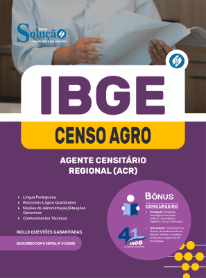 Apostila IBGE CENSO 2027 - Agente Censitário Regional (ACR) - Imagem 3
