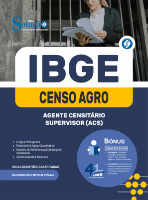 Apostila IBGE CENSO 2027 - Agente Censitário Supervisor (ACS) - Imagem 3