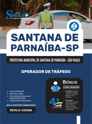Apostila Prefeitura de Santana de Parnaíba-SP 2026 - Operador de Tráfego - Imagem 3