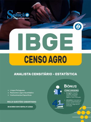 Apostila IBGE CENSO 2027 - Analista Censitário - Estatística - Imagem 3