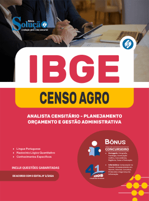 Apostila IBGE CENSO 2027 - Analista Censitário - Planejamento, Orçamento e Gestão Administrativa - Imagem 3