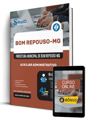 Apostila Prefeitura de Bom Repouso - MG 2026 - Auxiliar Administrativo - Imagem 1