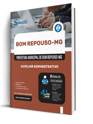 Apostila Prefeitura de Bom Repouso - MG 2026 - Auxiliar Administrativo - Imagem 2
