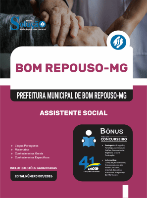 Apostila Prefeitura de Bom Repouso - MG 2026 - Assistente Social - Imagem 3