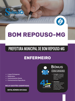 Apostila Prefeitura de Bom Repouso - MG 2026 - Enfermeiro - Imagem 3