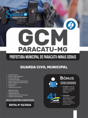 Apostila Prefeitura de Paracatu-MG 2026 - Guarda Civil Municipal - Imagem 3