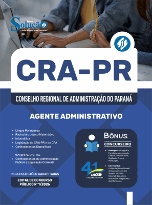 Apostila CRA-PR 2026 - Agente Administrativo - Imagem 3