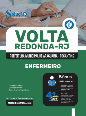 Apostila Prefeitura de Volta Redonda-RJ 2026 - Enfermeiro - Imagem 3
