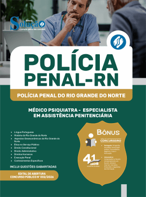 Apostila Polícia Penal-RN 2026 - Especialista em Assistência Penitenciária - Médico Psiquiatra - Imagem 3