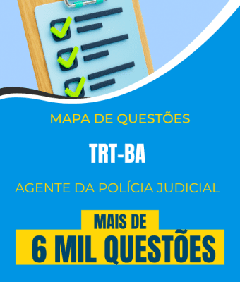 Mapa de Questões Online - PTRT-BA - Técnico Judiciário - Agente da Polícia Judicial - 6 Mil Questões - Imagem 1