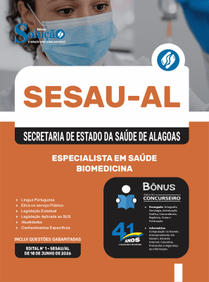 Apostila SESAU-AL 2026 - Especialista em Saúde - Biomedicina - Imagem 3