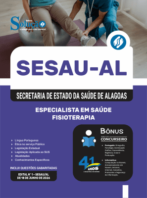Apostila SESAU-AL 2026 - Especialista em Saúde - Fisioterapia - Imagem 3