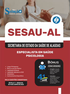 Apostila SESAU-AL 2026 - Especialista em Saúde - Psicologia - Imagem 3