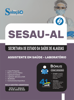 Apostila SESAU-AL 2026 - Assistente em Saúde - Laboratório - Imagem 3