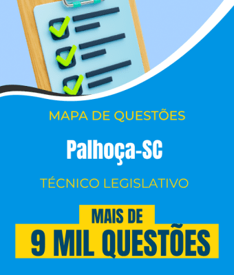 Mapa de Questões Online - Câm. Palhoça-SC - Técnico Legislativo - 9 Mil Questões - Imagem 1