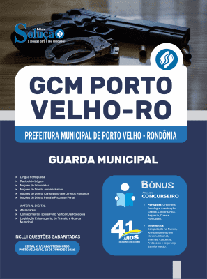 Apostila Prefeitura de Porto Velho-RO 2026 - Guarda Municipal - Imagem 3