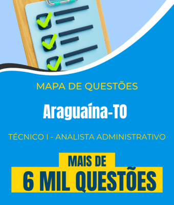 Mapa de Questões Online - Pref. Araguaína-TO - Técnico I - Analista Administrativo - 6 Mil Questões - Imagem 1