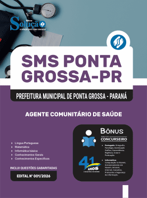 Apostila Prefeitura de Ponta Grossa-PR 2026 - Agente Comunitário de Saúde - Imagem 3